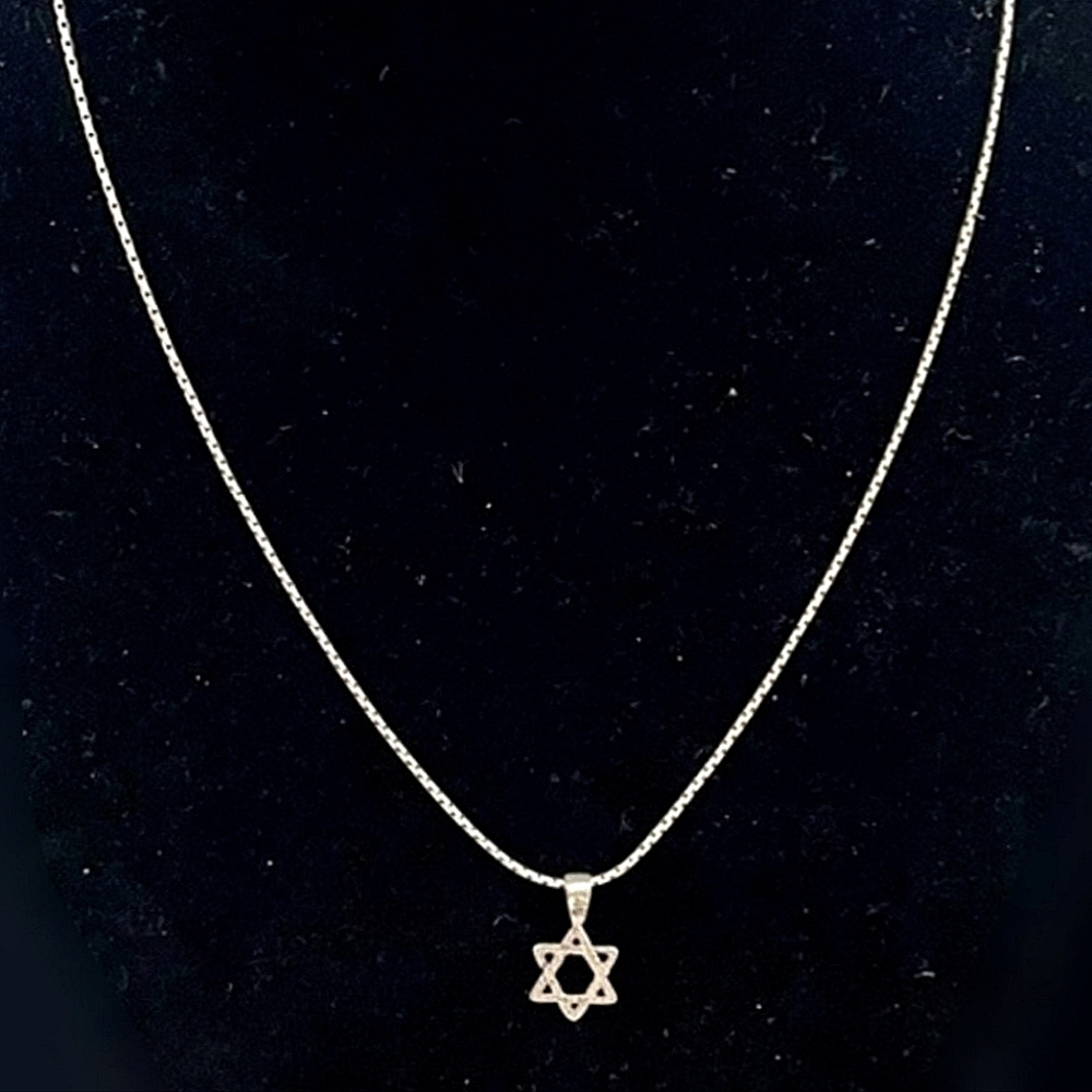 Rare Silpada Star Of David Pendant Necklace N1110